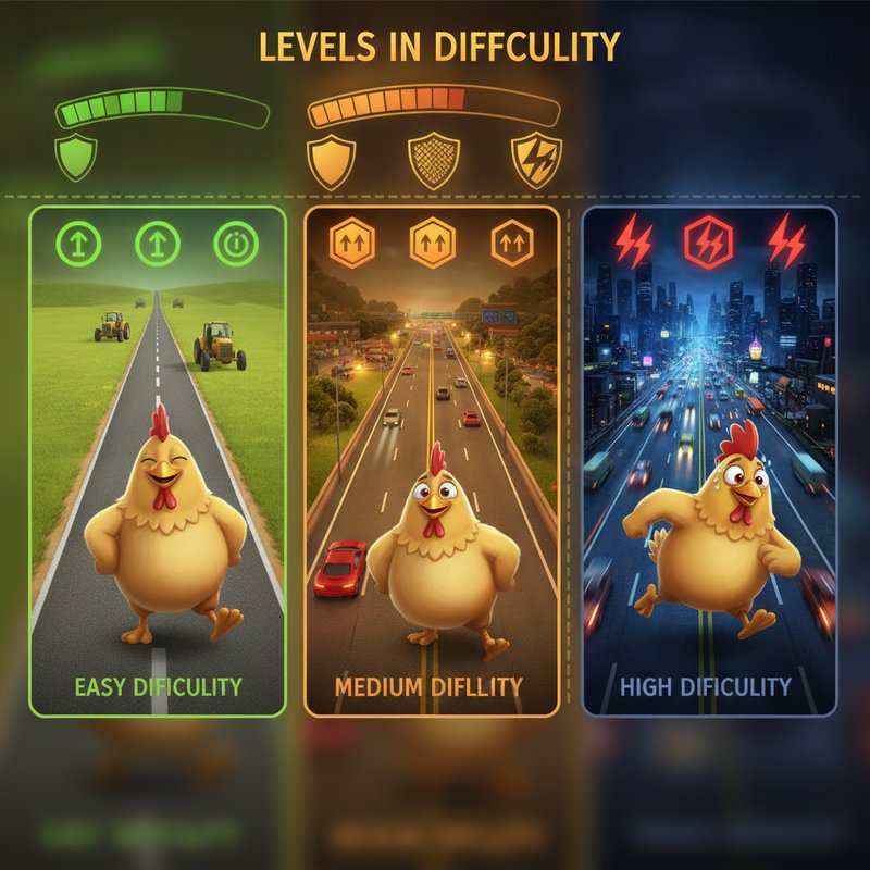 Livelli di difficolta in Chicken Road 2